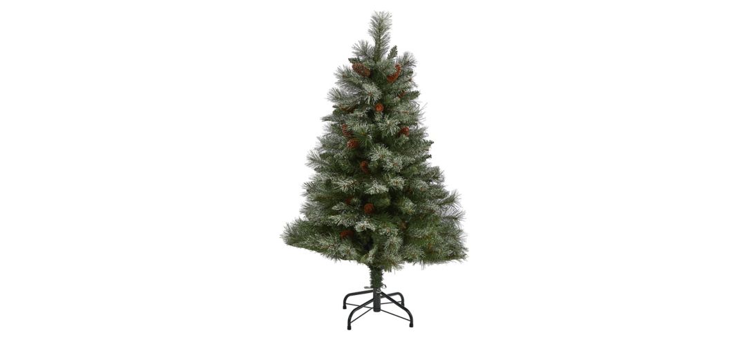 4ft. Snowed French Alps Mountain Pine Artificial Christmas Tree