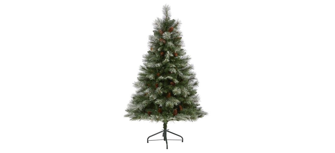 5ft. Snowed French Alps Mountain Pine Artificial Christmas Tree