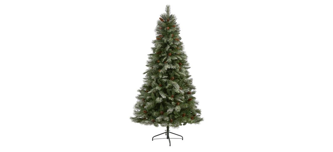 7ft. Snowed French Alps Mountain Pine Artificial Christmas Tree