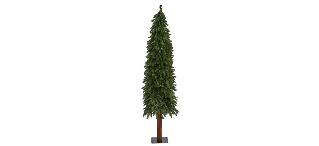 6ft. Grand Alpine Artificial Christmas Tree on Natural Trunk