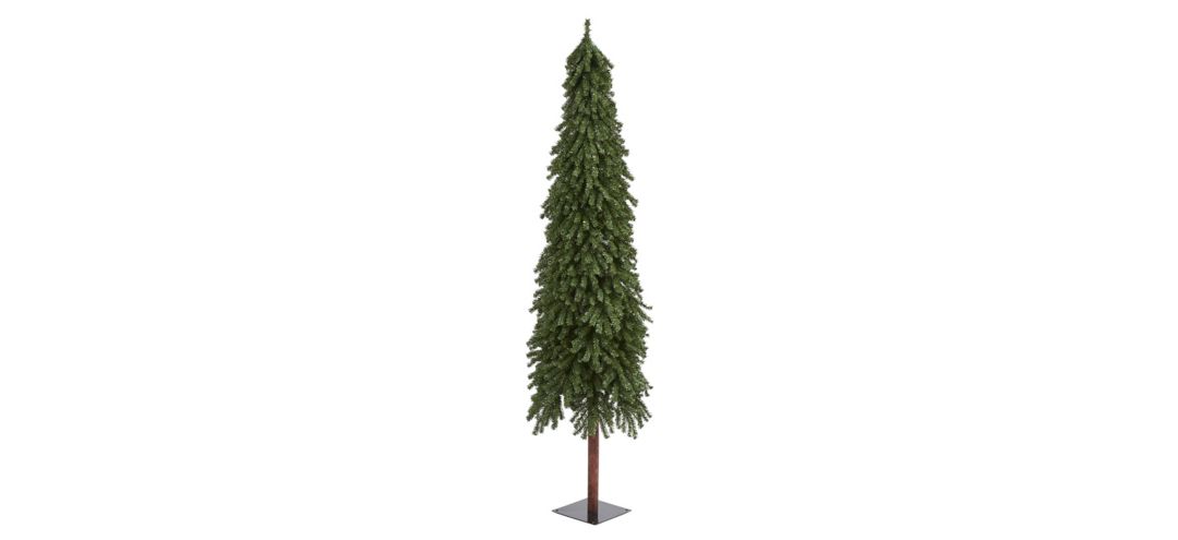 7ft. Grand Alpine Artificial Christmas Tree on Natural Trunk