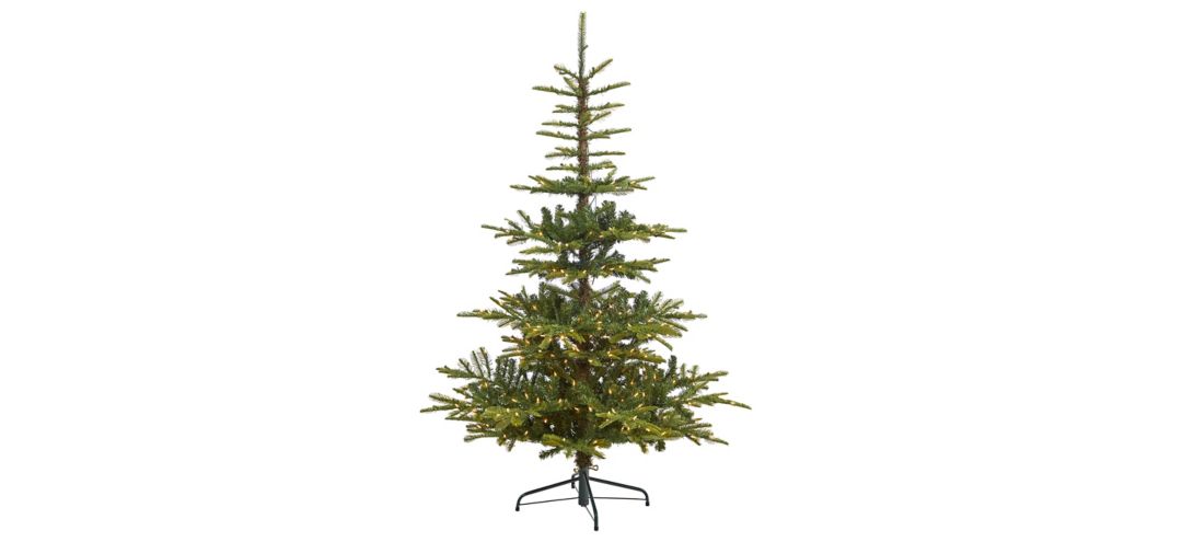 6ft. Pre-Lit Layered Washington Spruce Artificial Christmas Tree