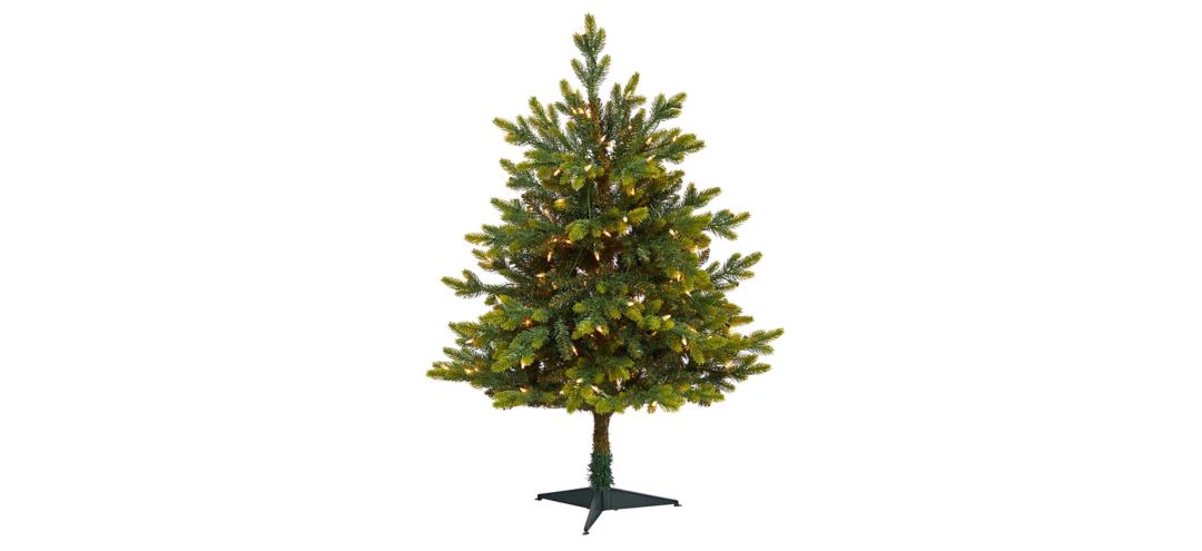 3ft. Pre-Lit North Carolina Fir Artificial Christmas Tree