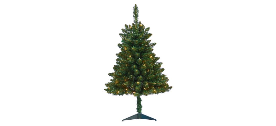 3ft. Pre-Lit Northern Rocky Spruce Artificial Christmas Tree