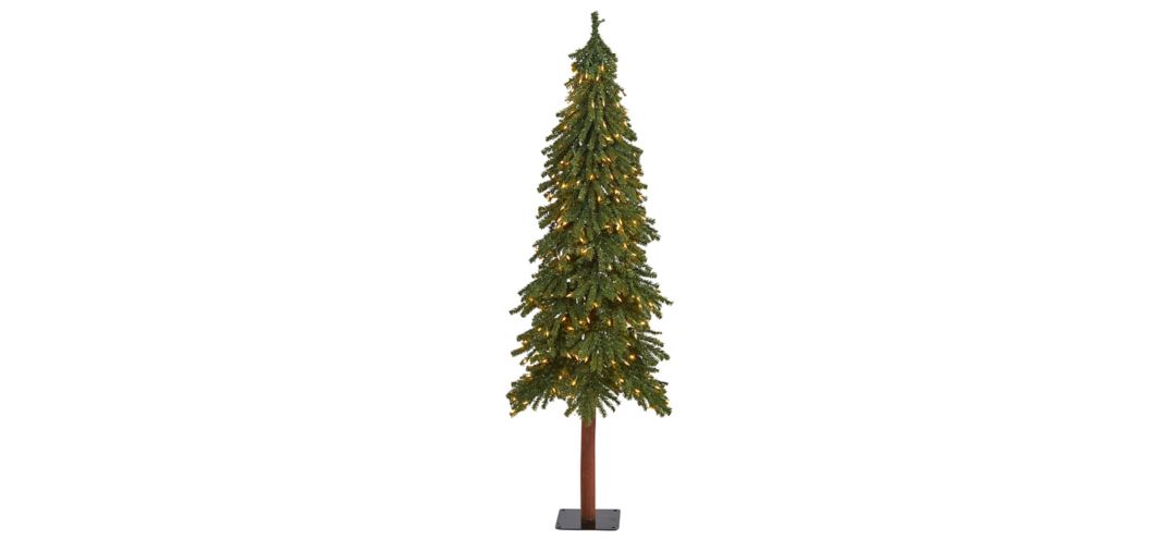 6ft. Pre-Lit Grand Alpine Artificial Christmas Tree