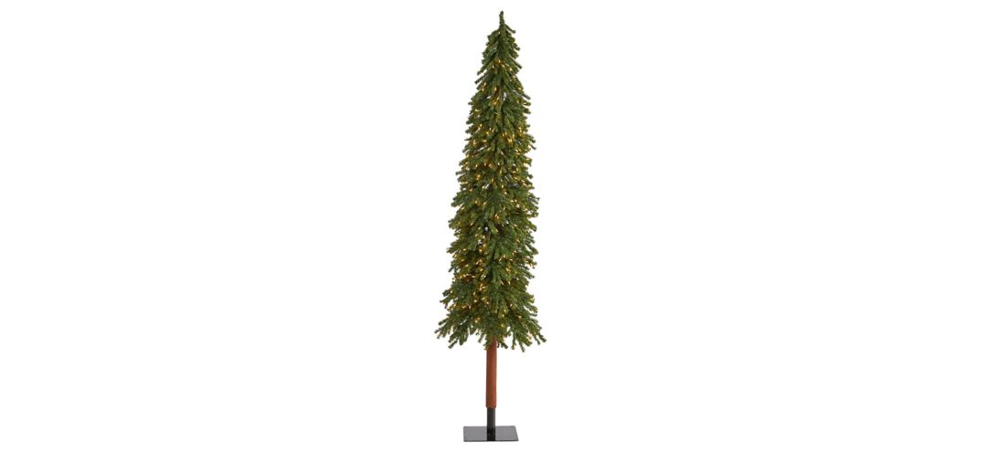 8ft. Pre-Lit Grand Alpine Artificial Christmas Tree