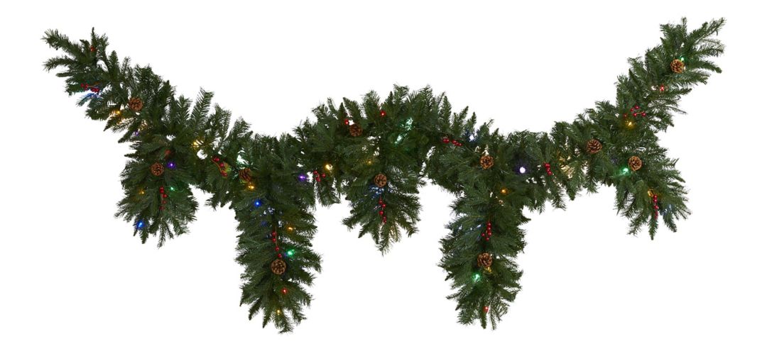 9ft. Pre-Lit Hanging Icicle Artificial Christmas Garland