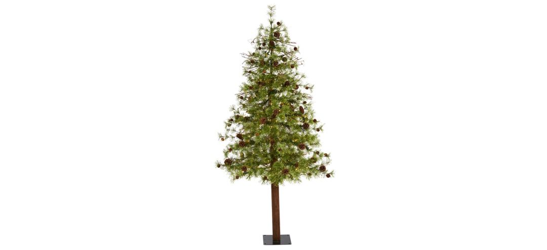 140133690 6ft. Pre-Lit Wyoming Alpine Artificial Christmas T sku 140133690