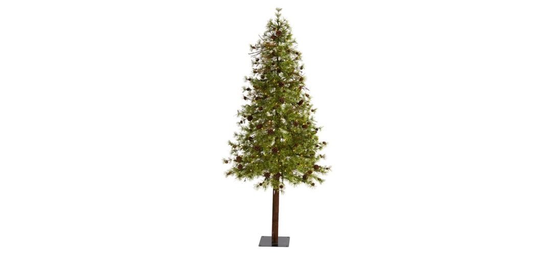 140133700 7ft. Pre-Lit Wyoming Alpine Artificial Christmas T sku 140133700