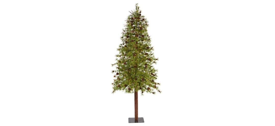 140133710 8ft. Pre-Lit Wyoming Alpine Artificial Christmas T sku 140133710