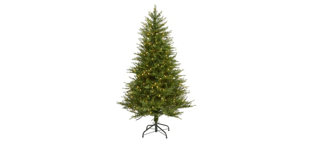 140133810 5ft. Pre-Lit Wisconsin Fir Artificial Christmas Tr sku 140133810