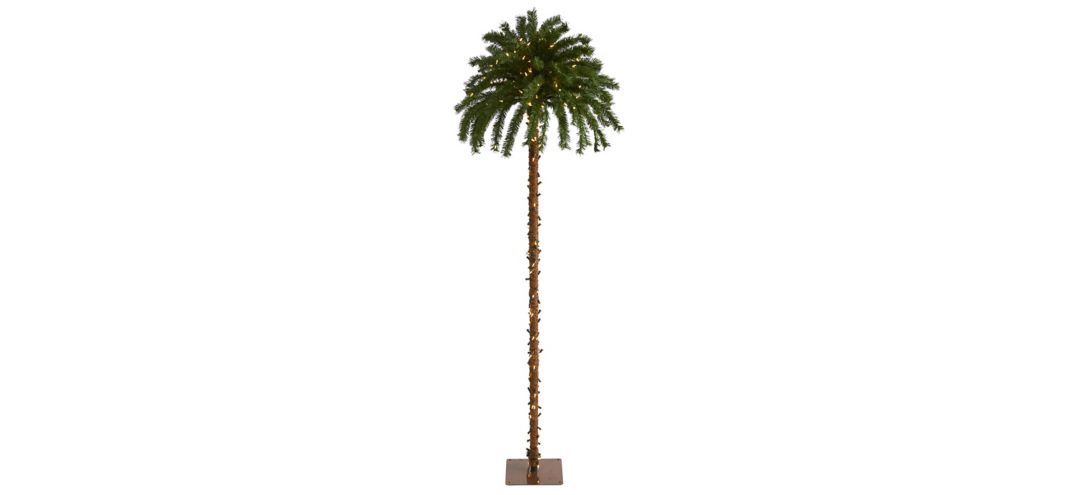 7ft. Pre-Lit Christmas Palm Artificial Tree