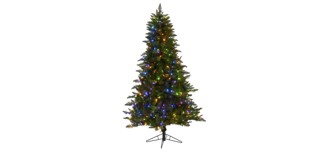 140133900 6.5ft. Pre-Lit Vermont Spruce Artificial Christmas sku 140133900