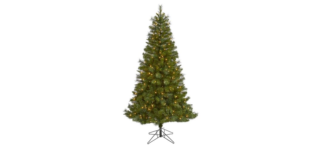 6ft. Pre-Lit Mount Hood Spruce Artificial Christmas Tree