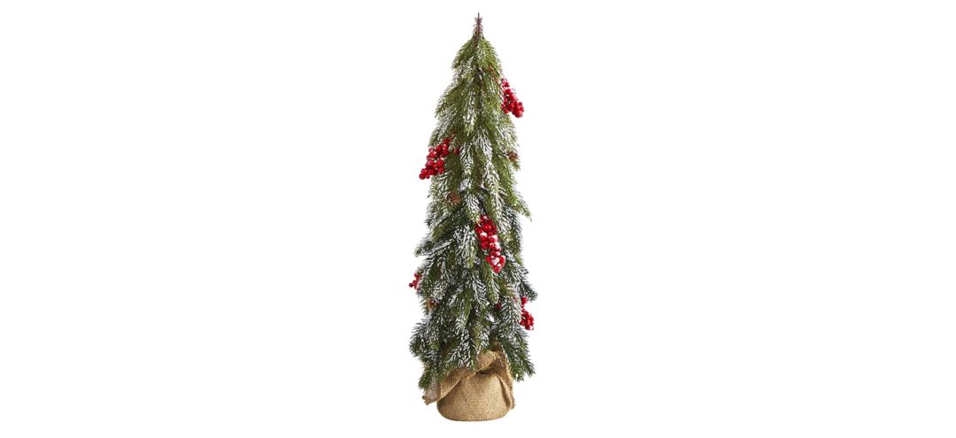 24in. Flocked Christmas Artificial Tree