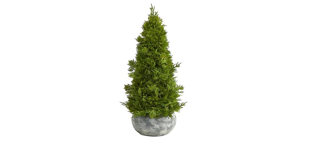 18in. Cypress Cone Artificial Tree