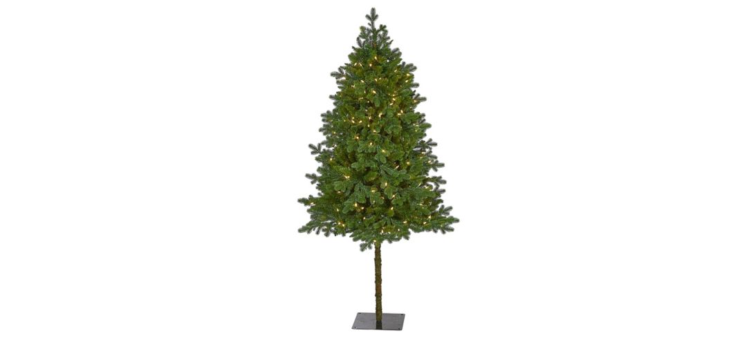 6ft. Pre-Lit Swiss Alpine Artificial Christmas Tree