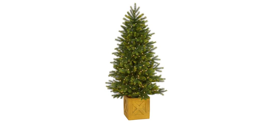 140134590 5ft. Pre-Lit Manchester Fir Artificial Christmas T sku 140134590