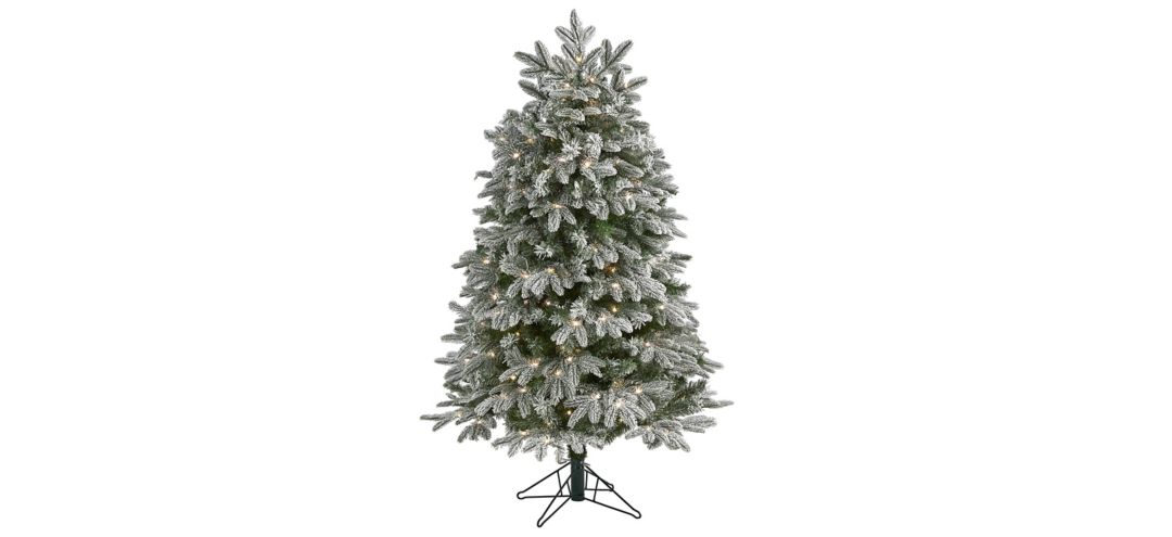 5ft. Pre-Lit Flocked Colorado Mountain Fir Artificial Christmas Tree