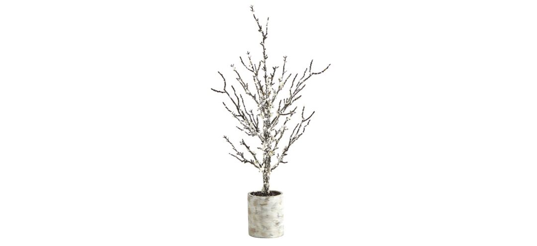 24in. Snowed Twig Artificial Tree