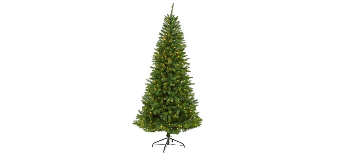 6.5ft. Pre-Lit Green Valley Fir Artificial Christmas Tree