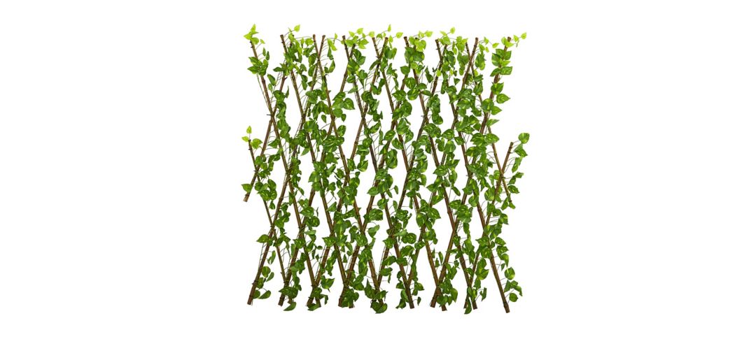 140142560 47in. Pothos Artificial Expandable Fence UV Resist sku 140142560