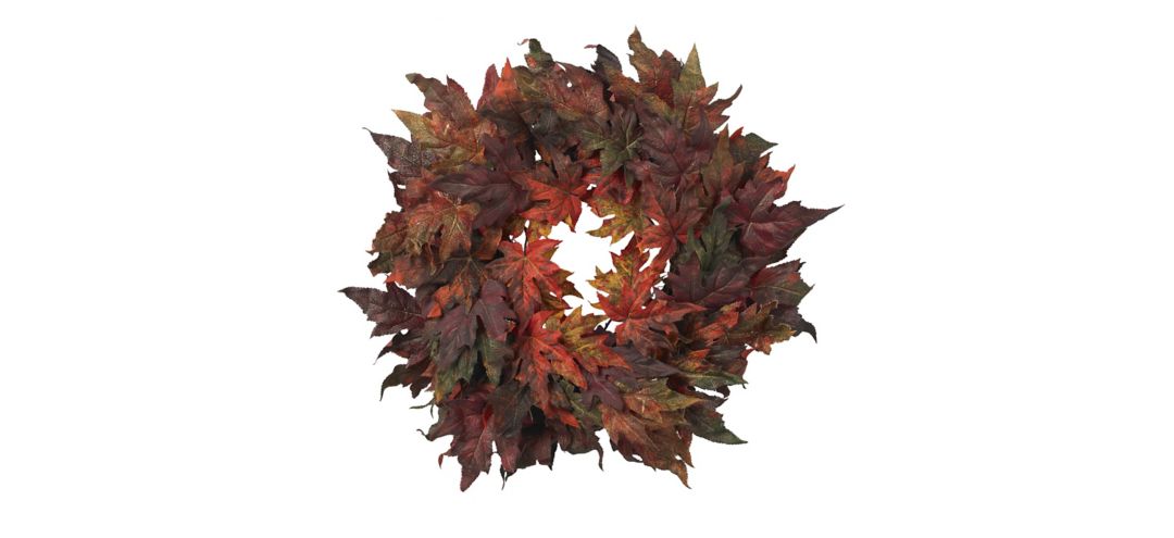 140149080 30in. Maple Leaf Wreath sku 140149080