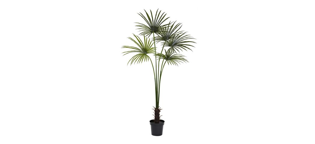 7ft. Fan Palm Artificial Tree UV Resistant (Indoor/Outdoor)