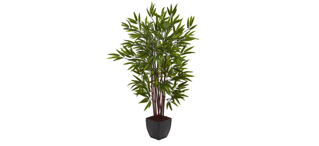 4ft. Bamboo Silk Tree with Planter
