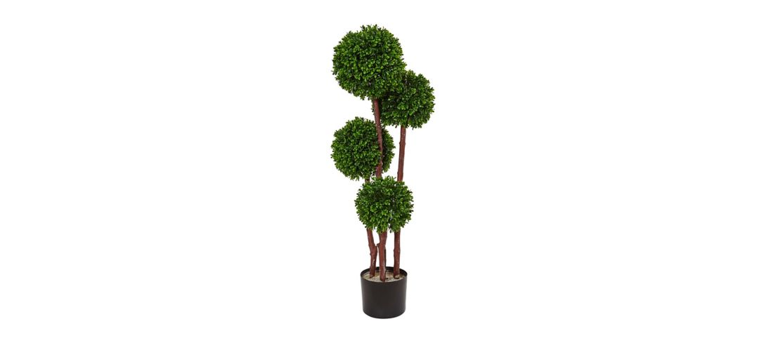 3ft. Boxwood Topiary Artificial Tree UV Resistant (Indoor/Outdoor)