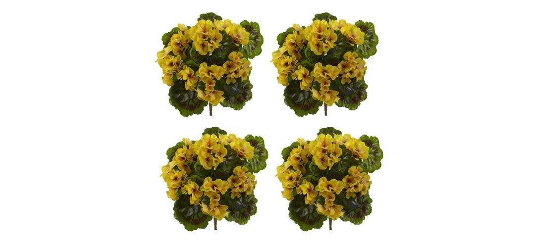 140161401 Geranium Artificial Bush (Set of 4) (Indoor/Outdoo sku 140161401