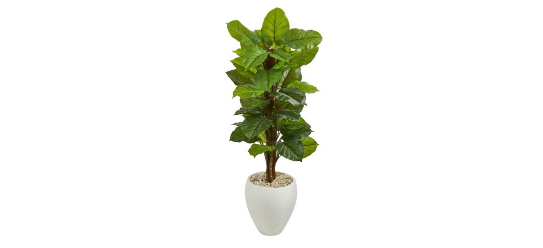 5ft. Large Leaf Philodendron Artificial Plant in Planter
