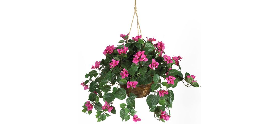 140166080 Bougainvillea Hanging Basket Silk Plant sku 140166080