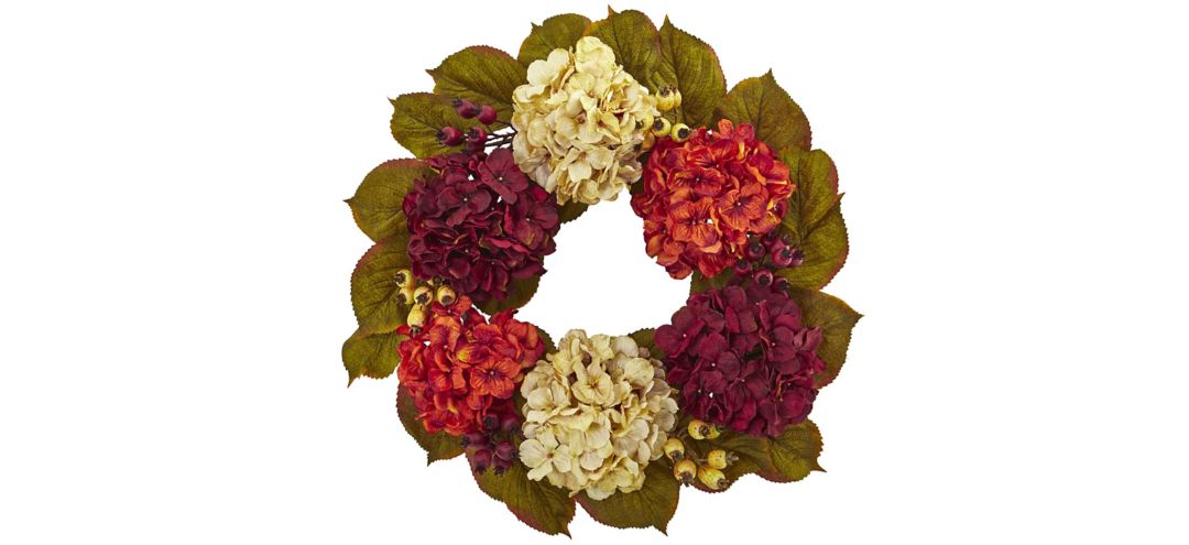 20in. Hydrangea Berry Artificial Wreath