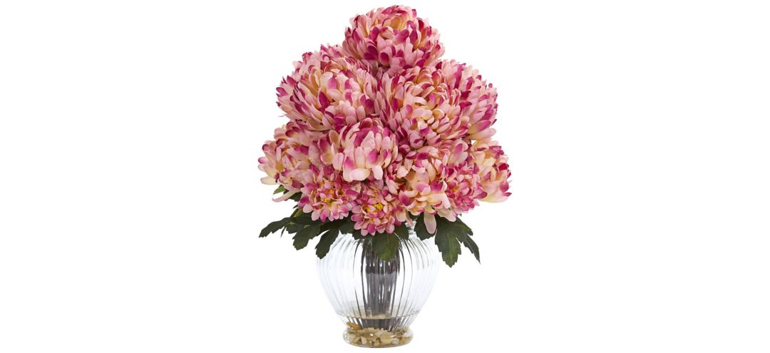 140170300 Mum Artificial Arrangement in Vase sku 140170300