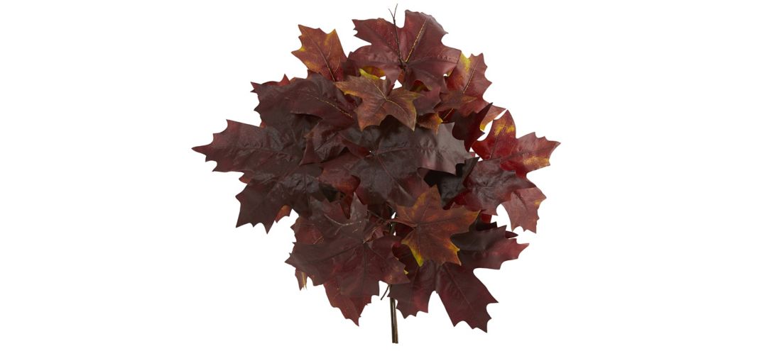 18in. Autumn Maple Leaf Artificial Flower (Set of 2)