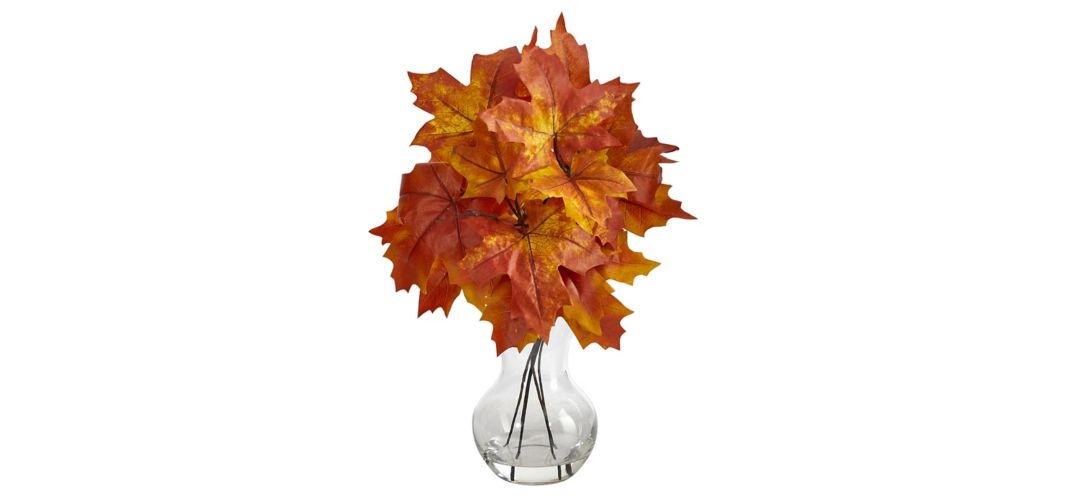 18in. Autumn Maple Leaf Artificial Plant