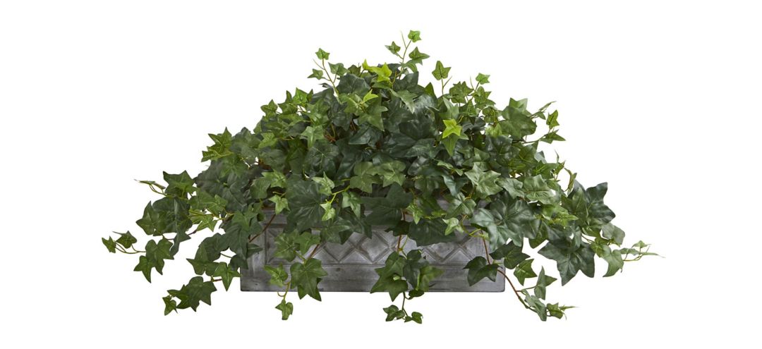 Puff Ivy Artificial Plant in Stone Planter