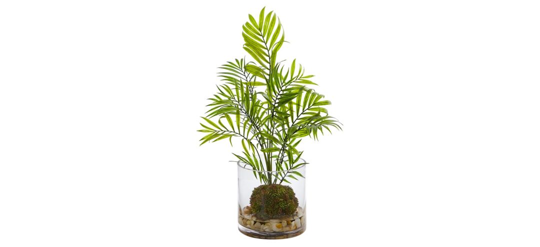 8188 Mini Areca Palm Artificial Plant in Vase sku 8188