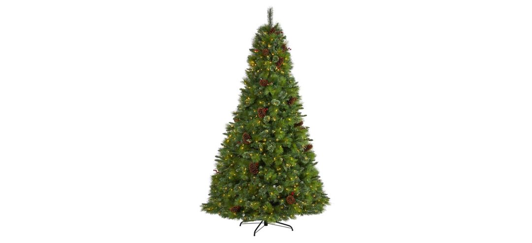 8ft. Pre-Lit Montana Mixed Pine Artificial Christmas Tree