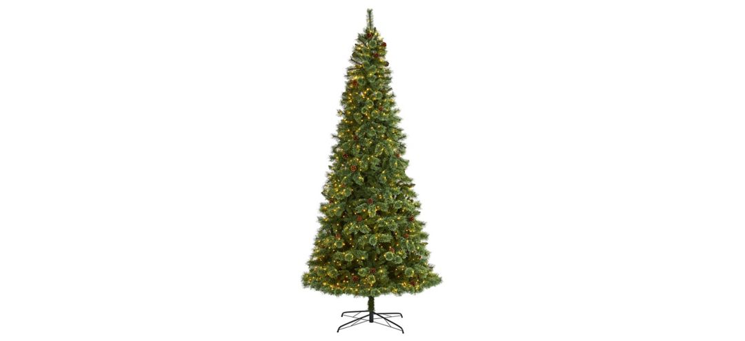 10ft. Pre-Lit White Mountain Pine Artificial Christmas Tree