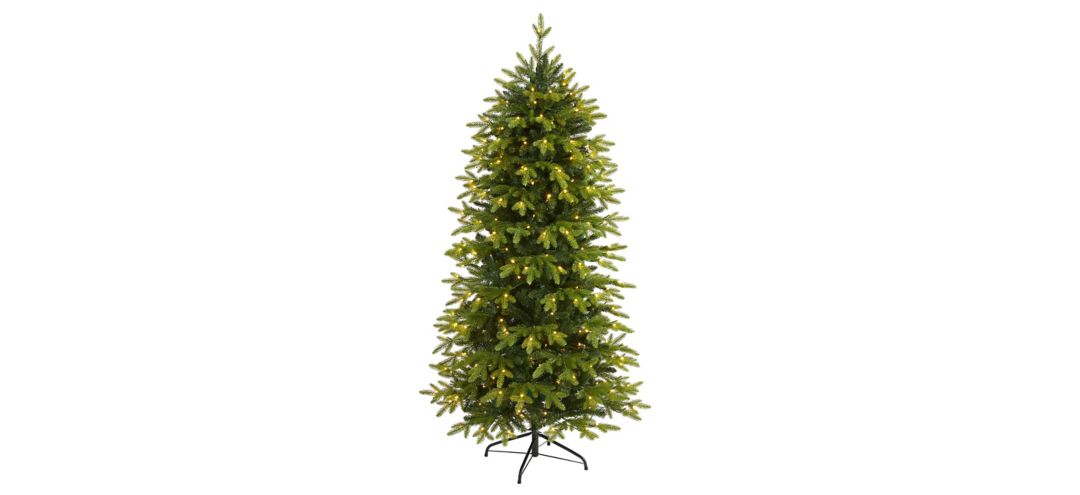 "6ft. Pre-Lit Belgium Fir ""Natural Look"" Artificial Christmas Tree"