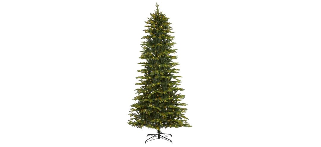 9ft. Pre-Lit Belgium Fir Natural Look Artificial Christmas Tree