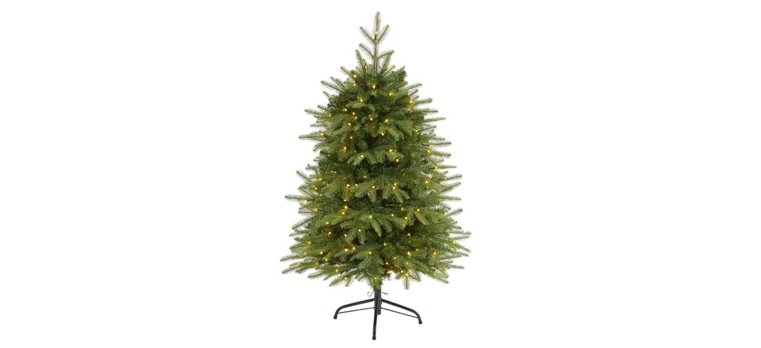 4ft. Pre-Lit Vancouver Fir Natural Look Artificial Christmas Tree