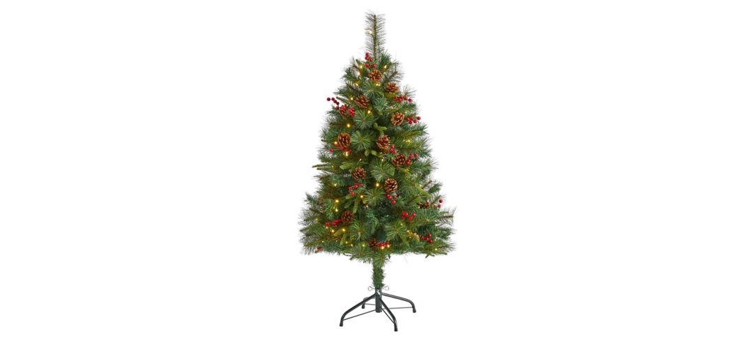 4ft. Pre-Lit Mixed Pine Artificial Christmas Tree