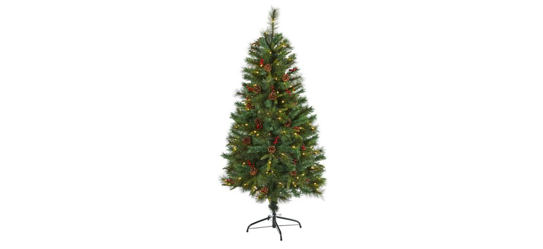 5ft. Pre-Lit Mixed Pine Artificial Christmas Tree