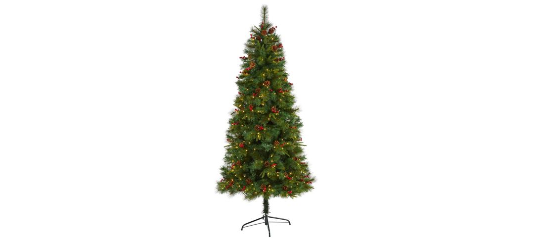 140193500 7ft. Pre-Lit Mixed Pine Artificial Christmas Tree sku 140193500