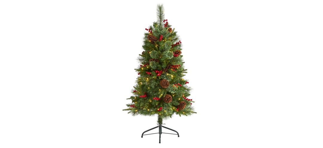 4ft. Pre-Lit Norway Mixed Pine Artificial Christmas Tree