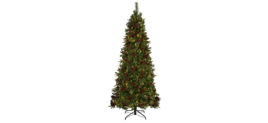 7.5ft. Pre-Lit Norway Mixed Pine Artificial Christmas Tree