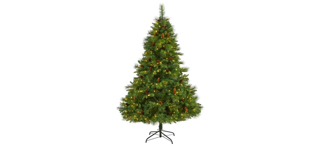 6ft. Pre-Lit West Virginia Full Bodied Mixed Pine Artificial Christmas Tree